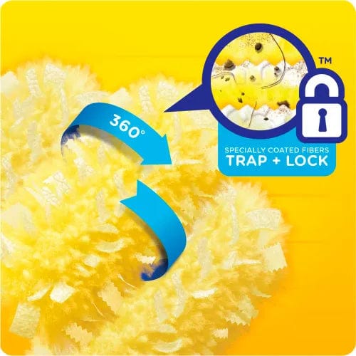 Centerline Dynamics Brooms & Dusters Heavy Duty Dust Lock Fiber Refill Dusters, Yellow, 6/Box