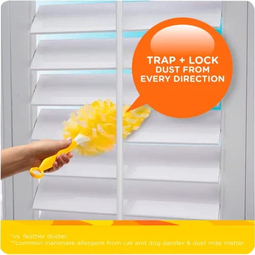 Centerline Dynamics Brooms & Dusters Heavy Duty Dusters Refill, Dust Lock Fiber, 2" x 6", Yellow, 33/Case