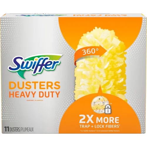 Centerline Dynamics Brooms & Dusters Heavy Duty Dusters Refill, Dust Lock Fiber, 2" x 6", Yellow, 33/Case