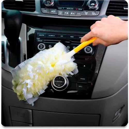 Centerline Dynamics Brooms & Dusters Heavy Duty Dusters Refill, Dust Lock Fiber, 2" x 6", Yellow, 33/Case