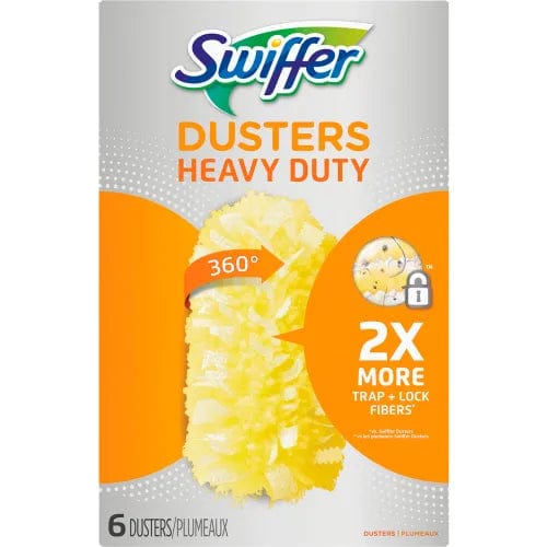 Centerline Dynamics Brooms & Dusters Heavy Duty Dusters Refill, Dust Lock Fiber, Yellow, 6/Box, 4 Box/Case
