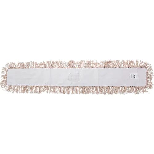 Centerline Dynamics Brooms & Dusters Industrial Dust Mop Head, Hygrade Cotton, 48" x 5", White