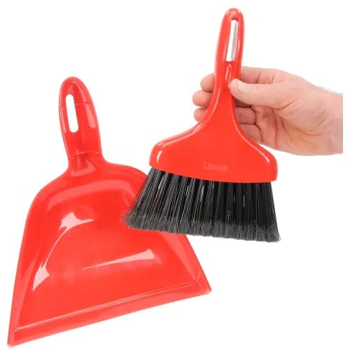 Centerline Dynamics Brooms & Dusters Libman Commercial Dust Pan With Whisk Broom - Red - 906 - Pkg Qty 6