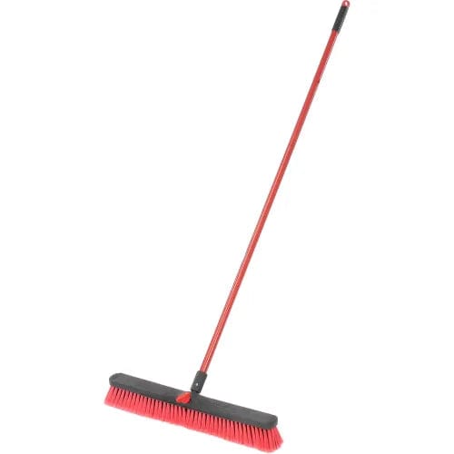 Centerline Dynamics Brooms & Dusters Libman Commercial Push Broom with Resin Block - 24 - Medium-Duty Bristles - 805 - Pkg Qty 4