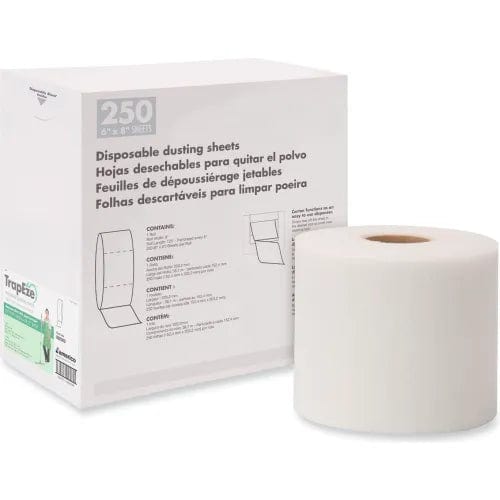 Centerline Dynamics Brooms & Dusters Trapeze Disposable Dusting Sheets, 8" X 125 Ft, 250 Sheets/Roll
