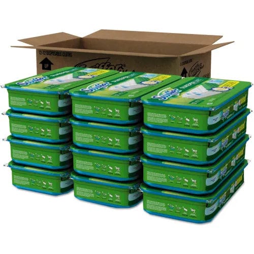 Centerline Dynamics Brooms & Dusters Wet Refill Cloths, Open Window Fresh - White, 8 x 10, 12/Tub