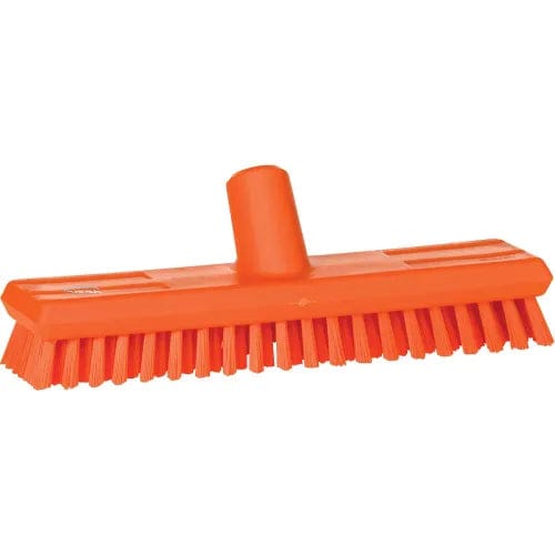 Centerline Dynamics Brush Heads 11" Waterfed Deck Scrub- Extra Stiff, Orange