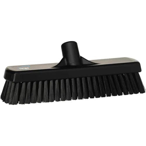 Centerline Dynamics Brush Heads 12" Deck/Wall Scrub- Stiff, Black