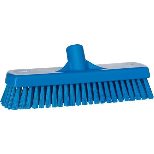 Centerline Dynamics Brush Heads 12" Deck/Wall Scrub- Stiff, Blue