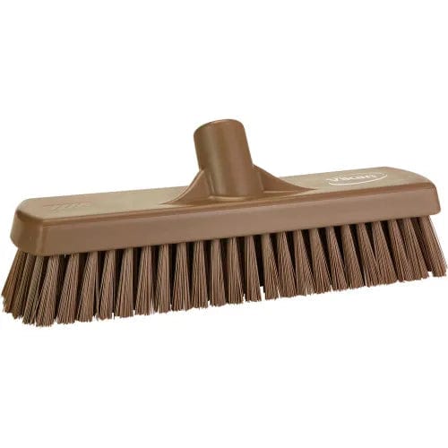 Centerline Dynamics Brush Heads 12" Deck/Wall Scrub- Stiff, Brown