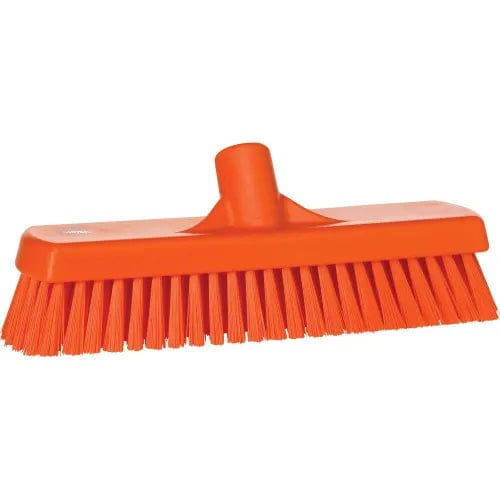 Centerline Dynamics Brush Heads 12" Deck/Wall Scrub- Stiff, Orange