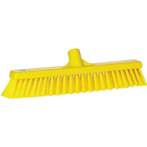 Centerline Dynamics Brush Heads 16" Combo Push Broom- Soft/Stiff, Yellow