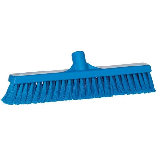 Centerline Dynamics Brush Heads 16" Fine Particle Push Broom- Soft/Split, Blue