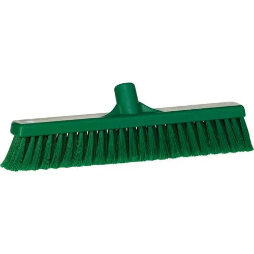 Centerline Dynamics Brush Heads 16" Fine Particle Push Broom- Soft/Split, Green