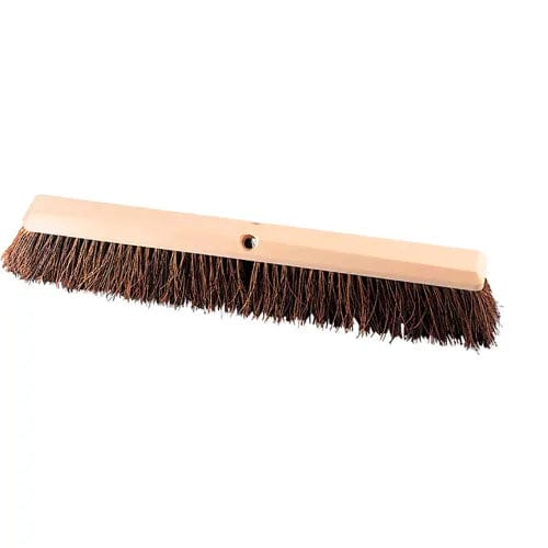 Centerline Dynamics Brush Heads 18"W Heavy-Duty Push Broom Head with Natural Palmyra Bristles and Wood Frame - Pkg Qty 12