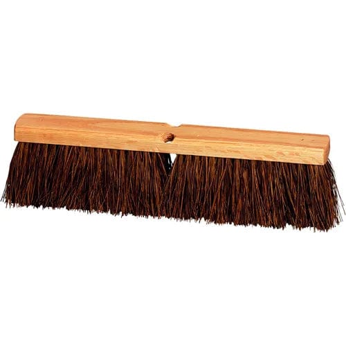 Centerline Dynamics Brush Heads 18"W Push Broom Head with Heavy-Duty Palmyra Bristles and Wood Frame - Pkg Qty 12