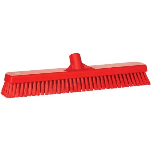 Centerline Dynamics Brush Heads 19" Deck/Wall Scrub- Stiff, Red