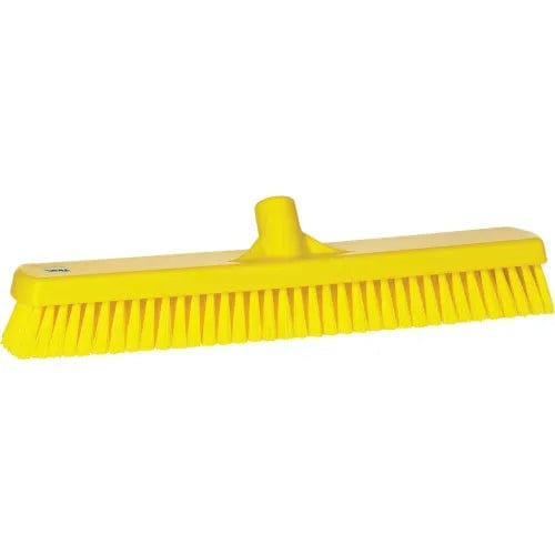 Centerline Dynamics Brush Heads 19" Deck/Wall Scrub- Stiff, Yellow