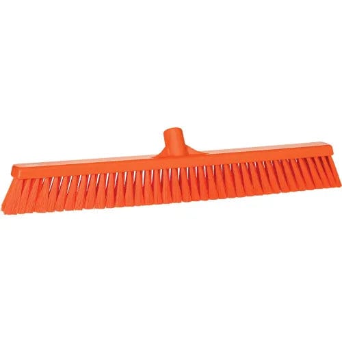 Centerline Dynamics Brush Heads 24" Small Particle Push Broom- Soft, Orange