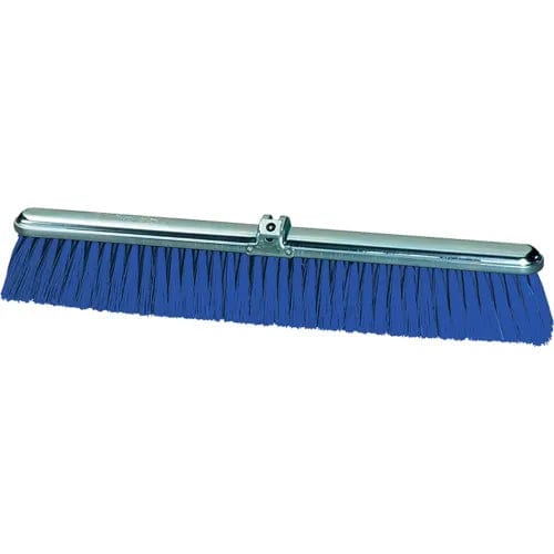 Centerline Dynamics Brush Heads 24"W Push Broom Head w/Stiff Center and Fine Border Blue Polypropylene Bristles - Pkg Qty 12
