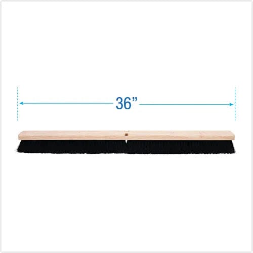 Centerline Dynamics Brush Heads Floor Brush Head, 2.5" Black Tampico Fiber Bristles, 36" Brush