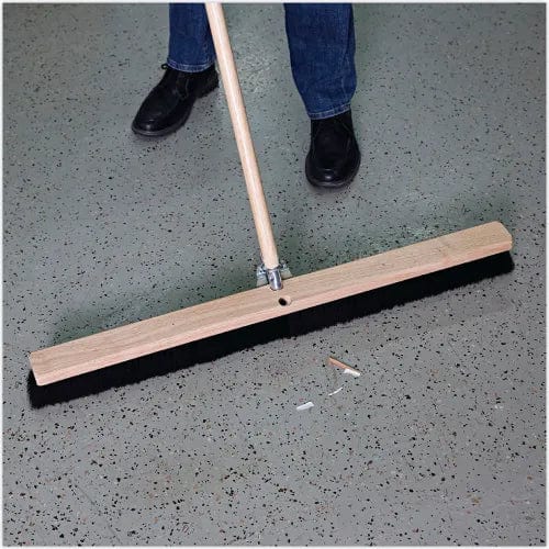 Centerline Dynamics Brush Heads Floor Brush Head, 2.5" Black Tampico Fiber Bristles, 36" Brush
