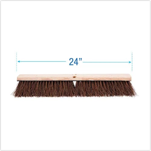 Centerline Dynamics Brush Heads Floor Brush Head, 3.25" Natural Palmyra Fiber Bristles, 24" Brush