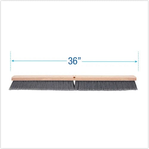 Centerline Dynamics Brush Heads Floor Brush Head, 3" Gray Flagged Polypropylene Bristles, 36" Brush
