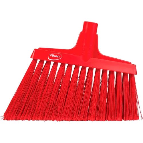 Centerline Dynamics Brush Heads Split Bristle Angle Head Broom, Red