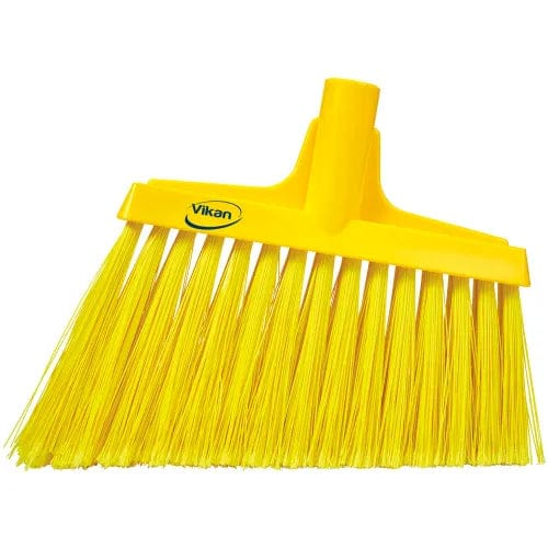 Centerline Dynamics Brush Heads Split Bristle Angle Head Broom, Yellow