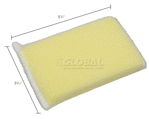 Centerline Dynamics Brushes, Sponges & Squeegees 3M Scotch-Brite™ Dobie® All Purpose Cleaning Pad , White, 24 Sponges - 720