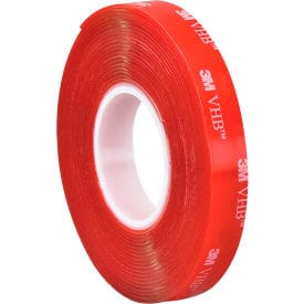 Centerline Dynamics Building & Construction Tape Double Sided VHB™ Acrylic Foam Tape 1/2" x 5 Yds. 40 Mil Clear