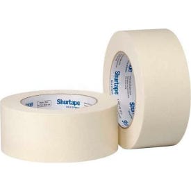 Centerline Dynamics Building & Construction Tape Shurtape Crepe Paper Masking Tape, Cp 083, Utility Grade, 72mm X 55m, Natural - Package Qty of 16