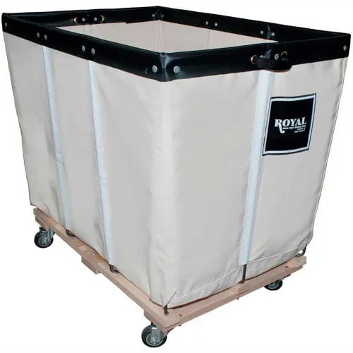 Centerline Dynamics Bulk Container & Tilt Trucks 18 BU-Std-Duty Basket Truck - Cotton Canvas Liner - 4 Swivel Casters