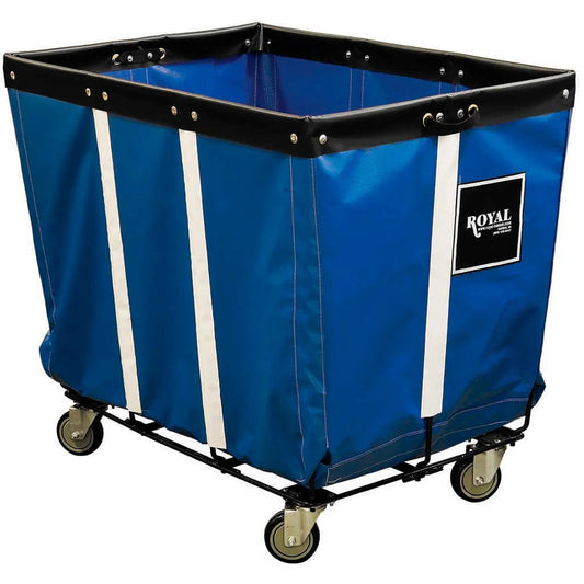 Centerline Dynamics Bulk Container & Tilt Trucks Blue Perm Liner Truck, 6 Bu, Black Vinyl, Wire Base, All Swivel