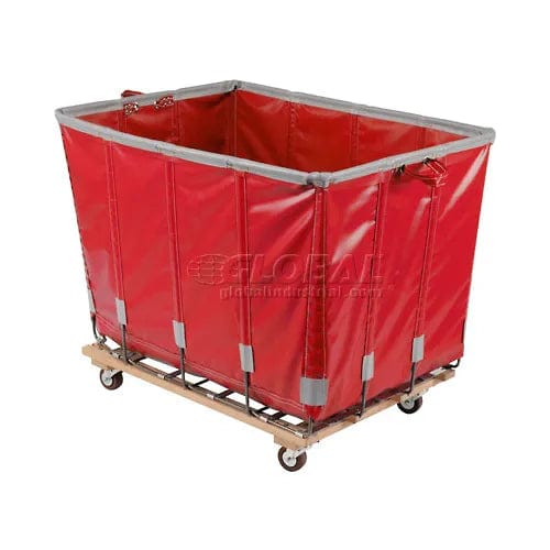 Centerline Dynamics Bulk Container & Tilt Trucks Red Vinyl Basket Bulk Truck 16 Bushel