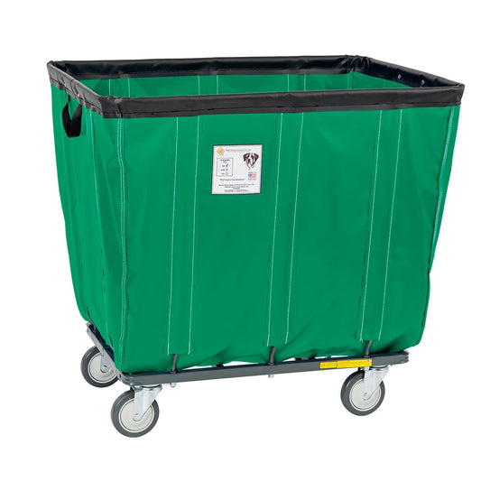 Centerline Dynamics Carts & Trucks Forest Green R&B Wire Products® 14 Bushel Vinyl Basket Truck, All Swivel Casters