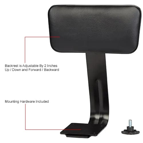 Centerline Dynamics Chair Parts & Accessories Padded Vinyl Backrest - Black