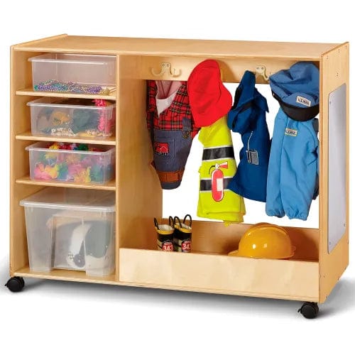 Centerline Dynamics Childcare & Nursery Kid Dress-Up Storage Center with Bins - 48"W x 23"D x 37.5"H