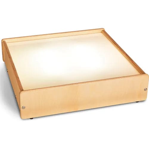 Centerline Dynamics Childcare & Nursery Tabletop Wooden LED Light Box with Acrylic Top - 20.5"W x 21"D x 5"H