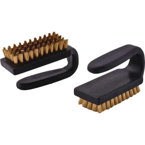 Centerline Dynamics Cleaning Brushes Brass Bristle Brush, Curved Handle, 3x1-1/2"