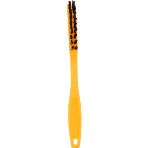 Centerline Dynamics Cleaning Brushes Synthetic-Fill Tile & Grout Brush, 8 1/2", Yellow Plastic Handle