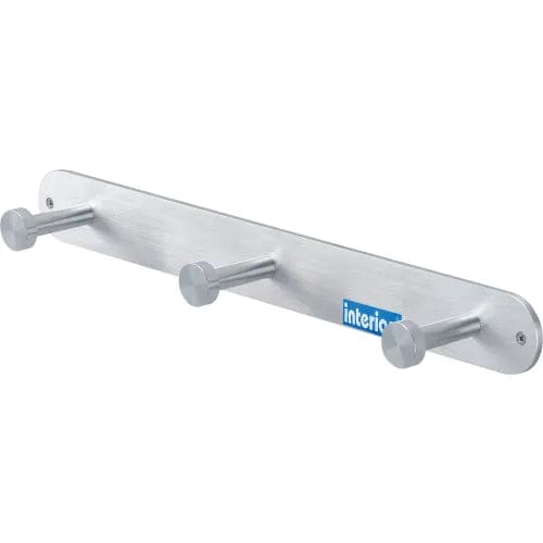 Centerline Dynamics Coat Racks & Stand 18"W Coat Rack with Nail Head Hooks - Silver