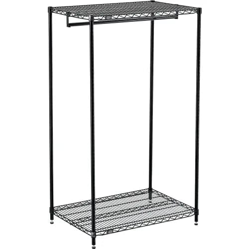 Centerline Dynamics Coat Racks & Stand Free Standing Clothes Rack - 2 Shelf - 36"W x 24"D x 63"H