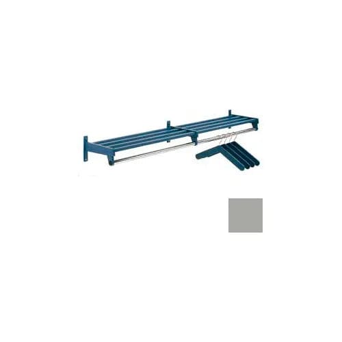 Centerline Dynamics Coat Racks & Stand Gray 72"W Wall Mounted Hanger Style Coat Rack, Black