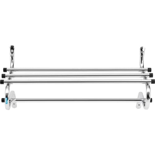 Centerline Dynamics Coat Racks & Stand Wall Mount Coat & Towel Rack With Shelf, 36"W, Chrome