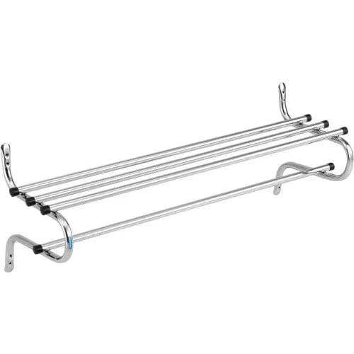 Centerline Dynamics Coat Racks & Stand Wall Mount Coat & Towel Rack With Shelf, 48"W, Chrome