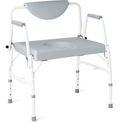 Centerline Dynamics Commodes Bariatric Steel Drop Arm Commode, 1000 lb. Capacity