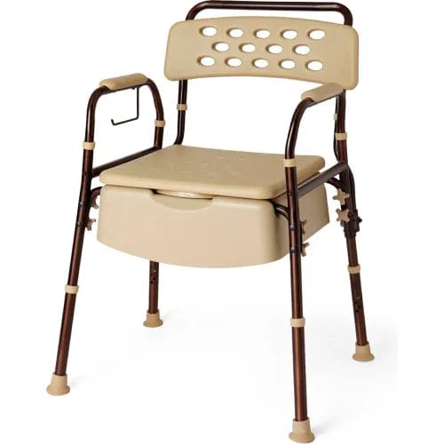 Centerline Dynamics Commodes Bedside Commode w/ Microban, 400 lb. Capacity