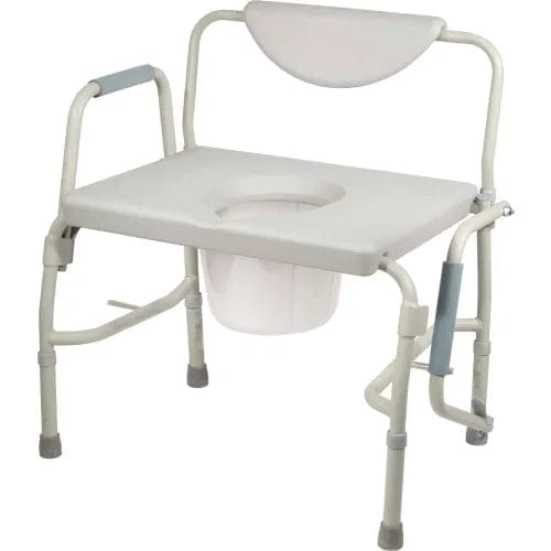 Centerline Dynamics Commodes Deluxe Bariatric Drop-Arm Commode, Assembled, 1000 lb. Weight Capacity